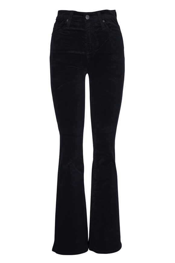 AG - Farrah Boot Black Velvet Pant