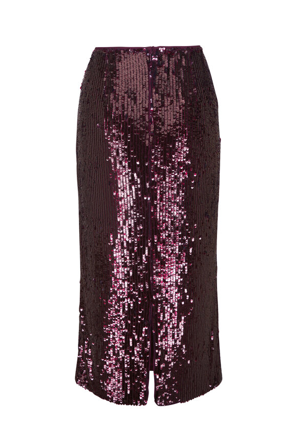 Simkhai Nikki Fig Embellished Midi Skirt - view 2