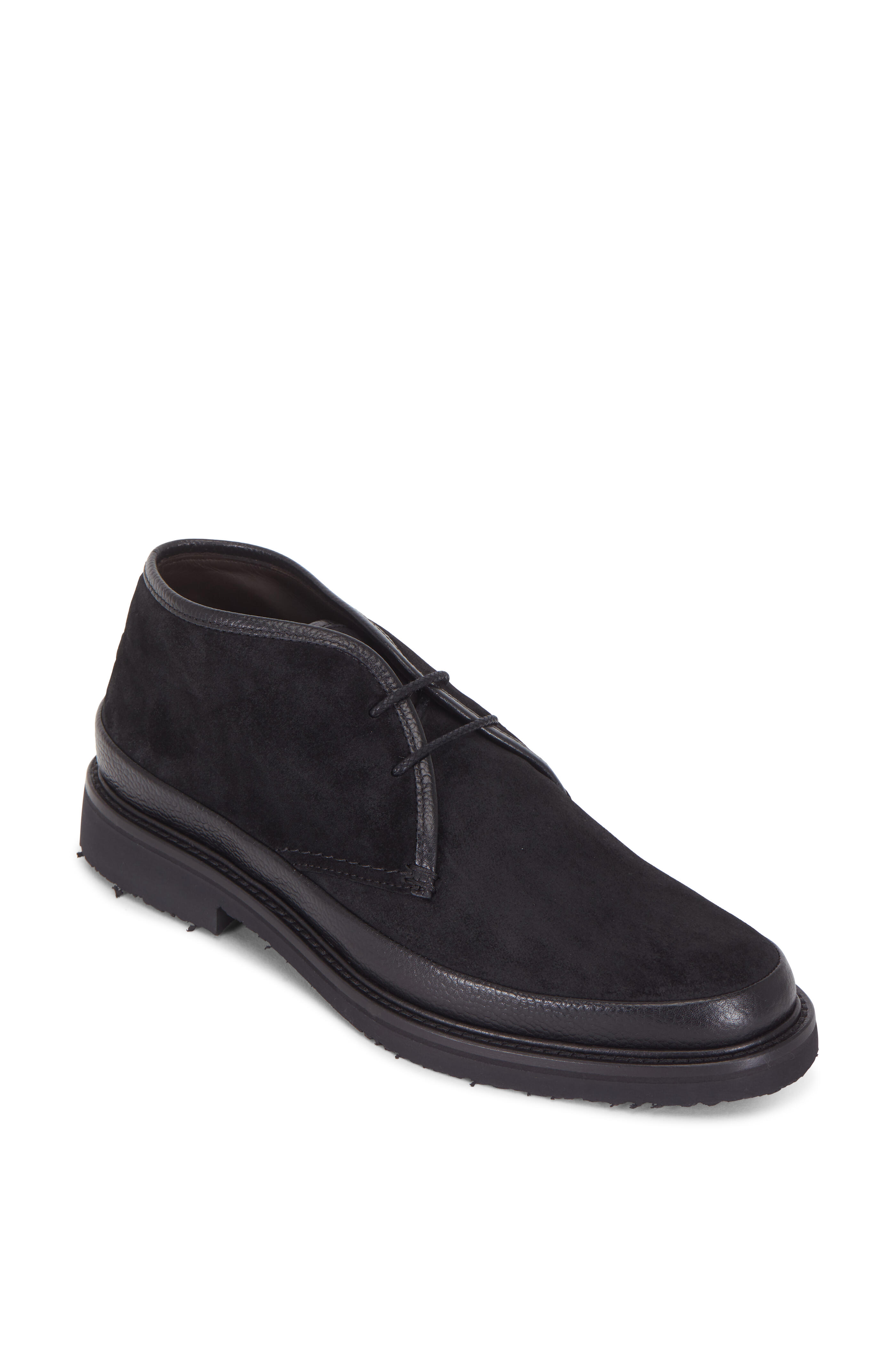Zegna - Black Suede Chukka Boot