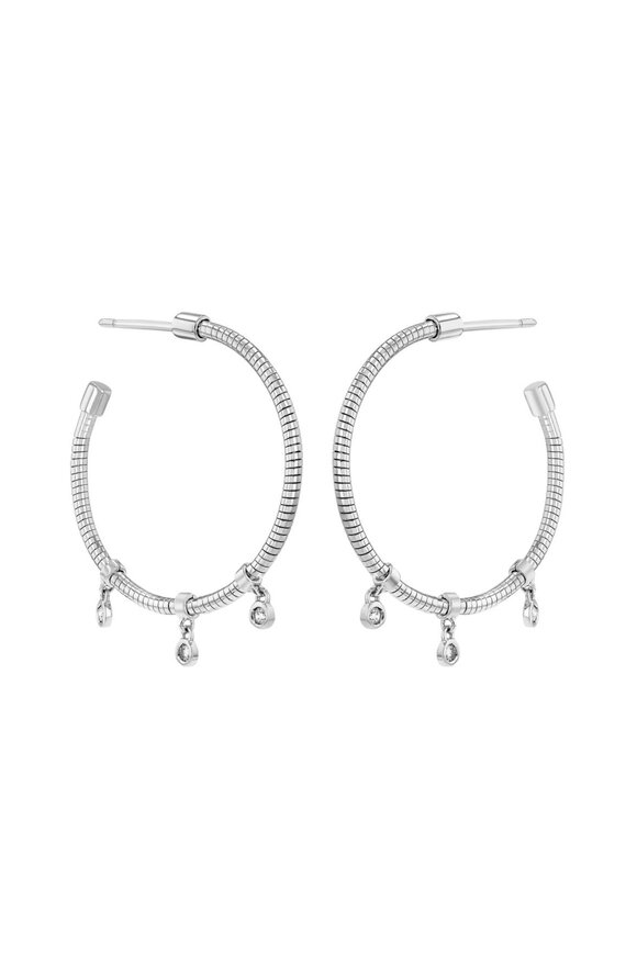 Pesavento DNA Spring Mini Diamond Hoop Earrings - view 2