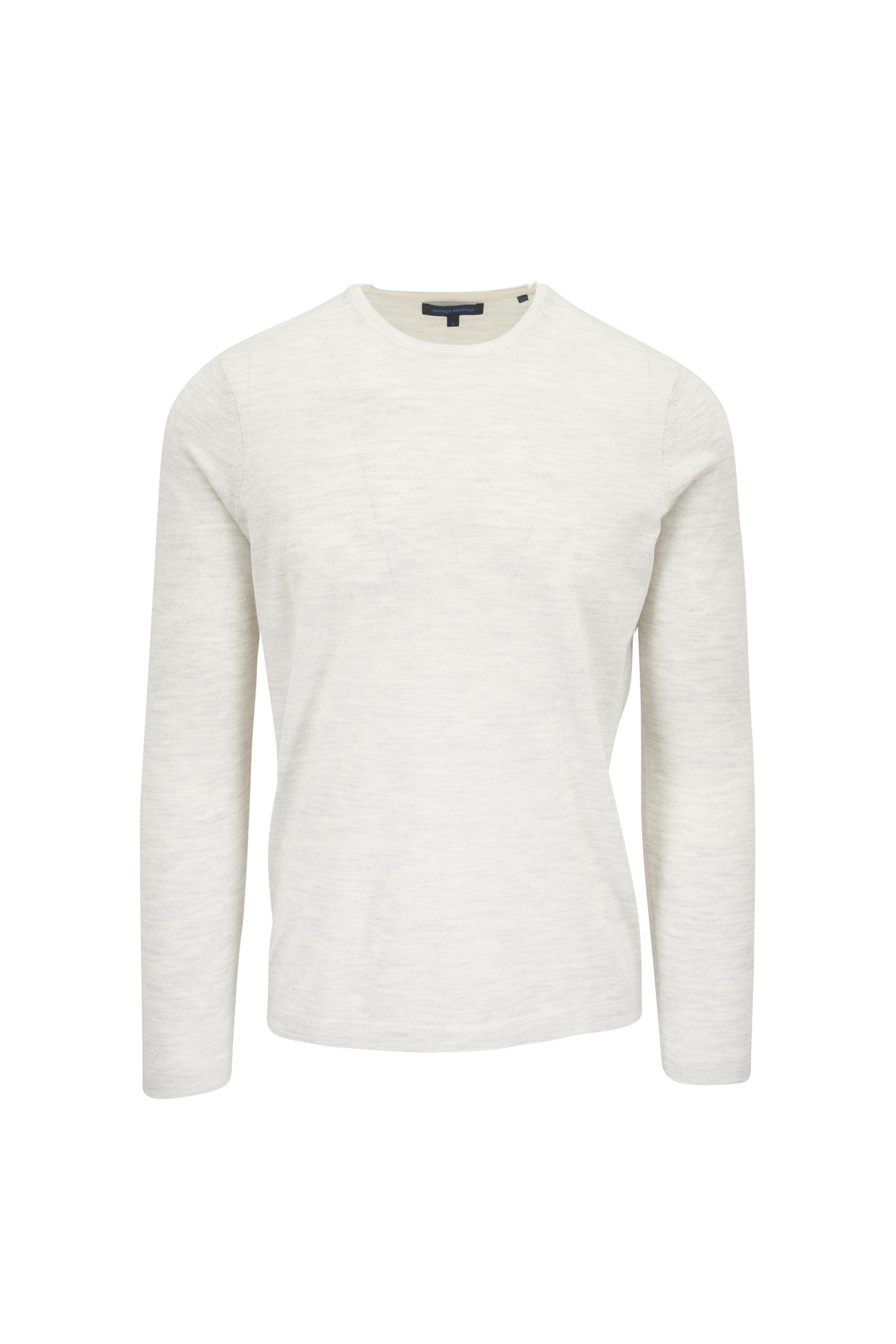 Patrick Assaraf - Fog Drizzle Long Sleeve Crewneck Sweater