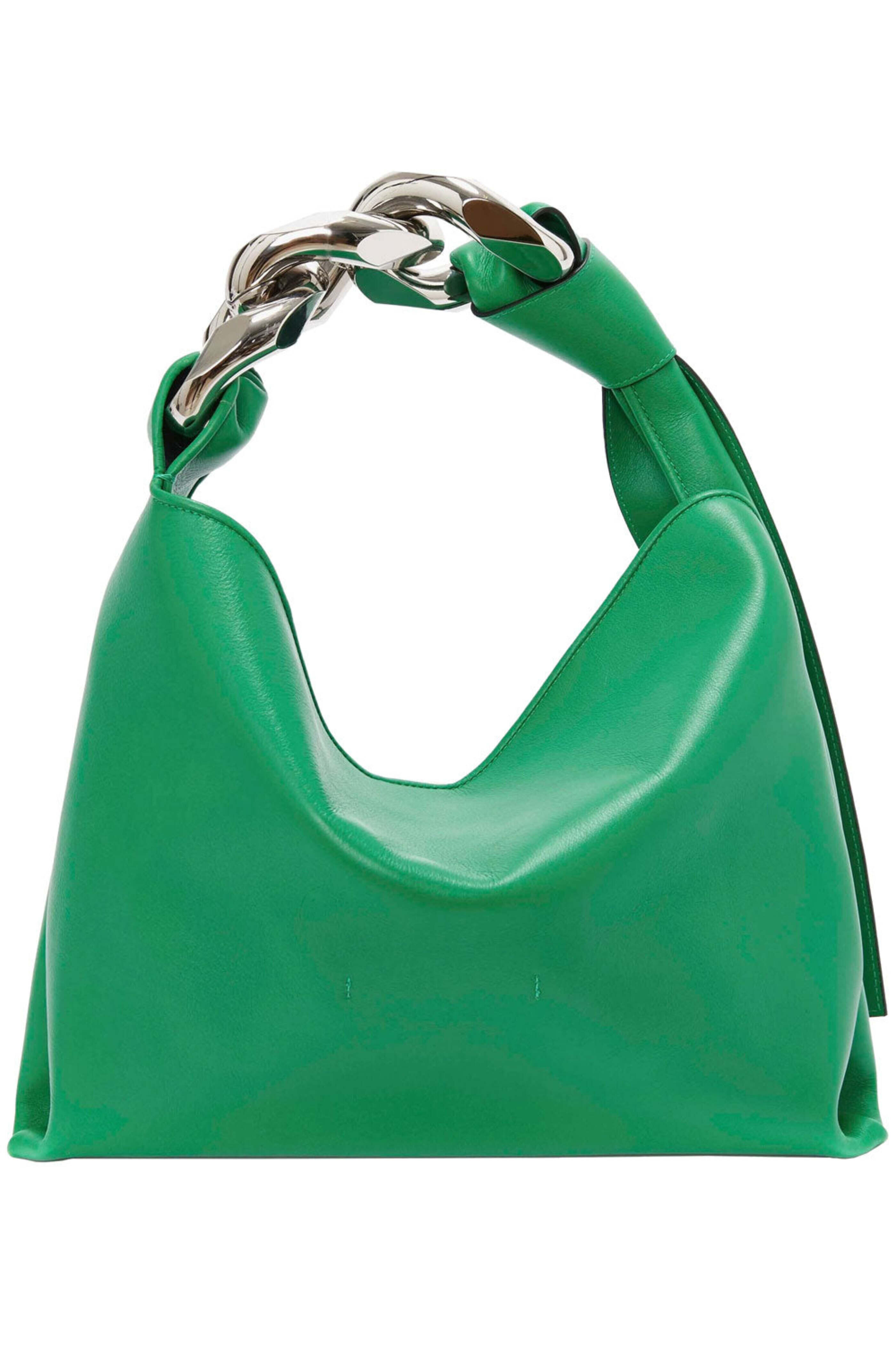 Jw Anderson - Small Chain Hobo Bag in Bright Green