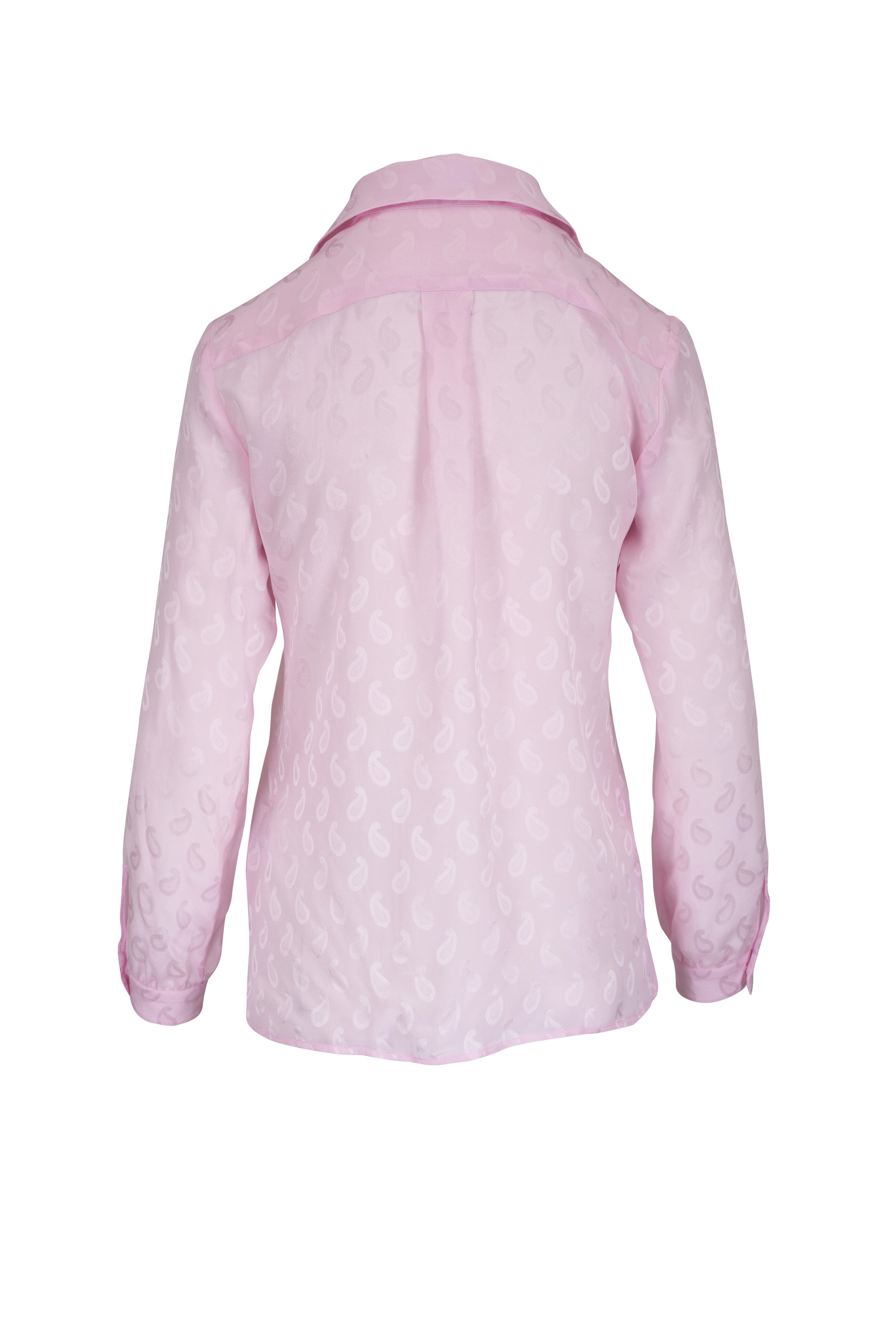 Etro - Pale Pink Paisley Silk Shirt