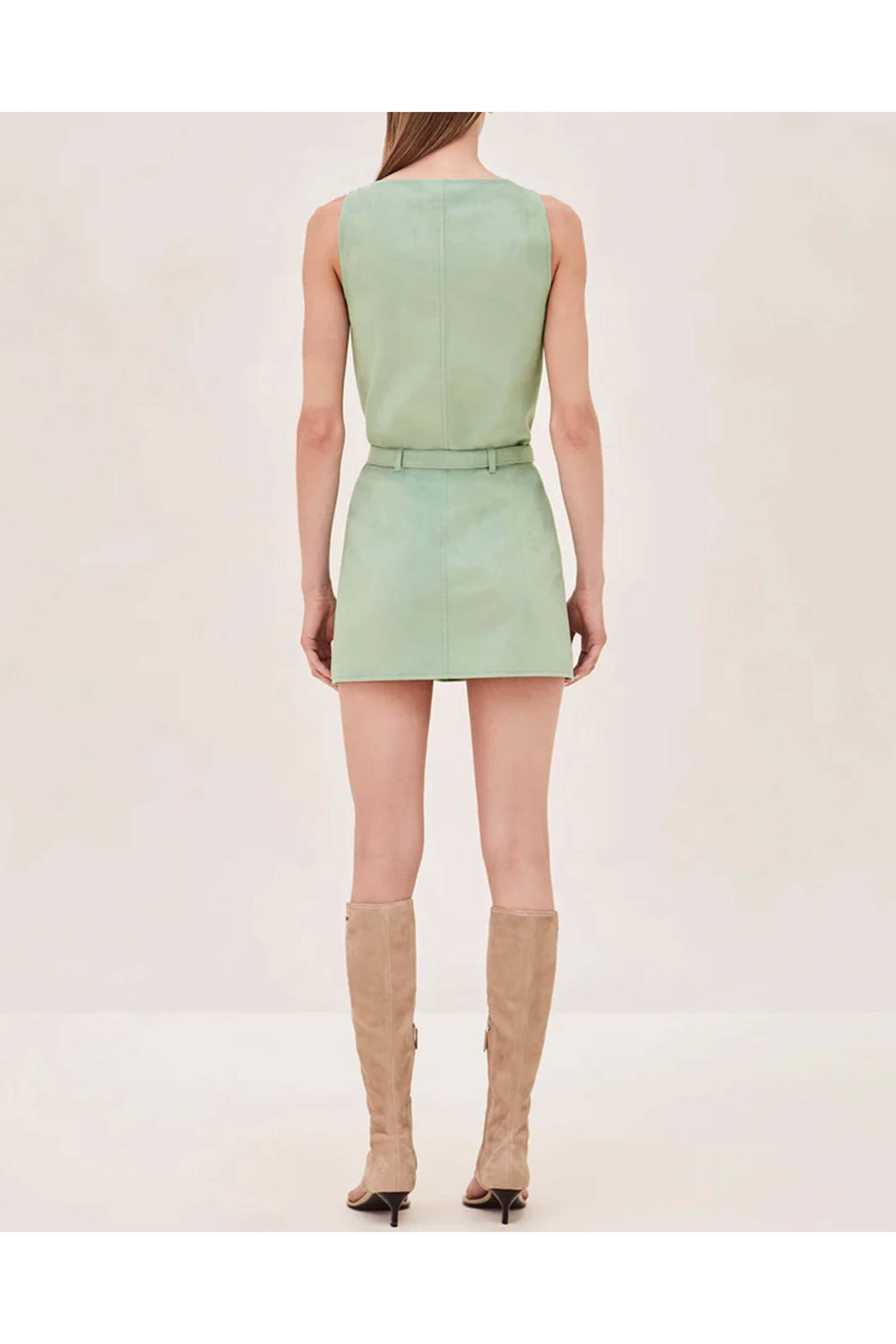 Alexis - Sage Suede Taylee Dress