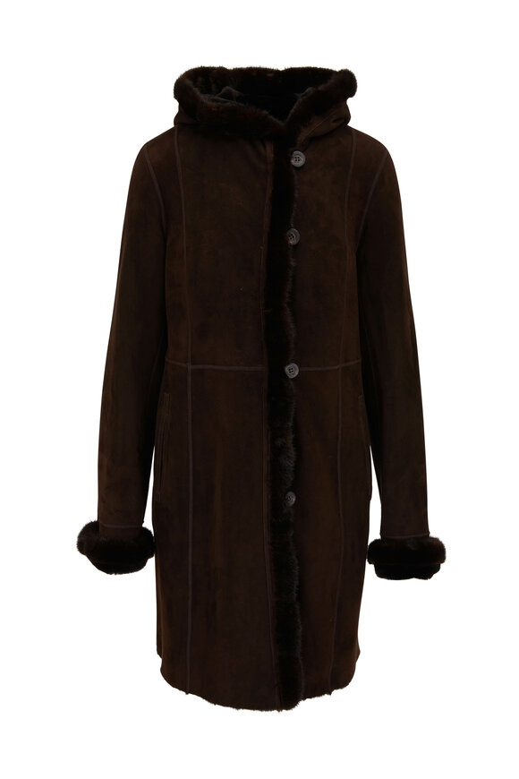 Viktoria Stass - Brown Brisa Shearling Coat