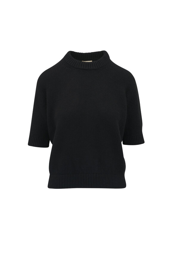 Khaite Davin Black Cashmere Sweater