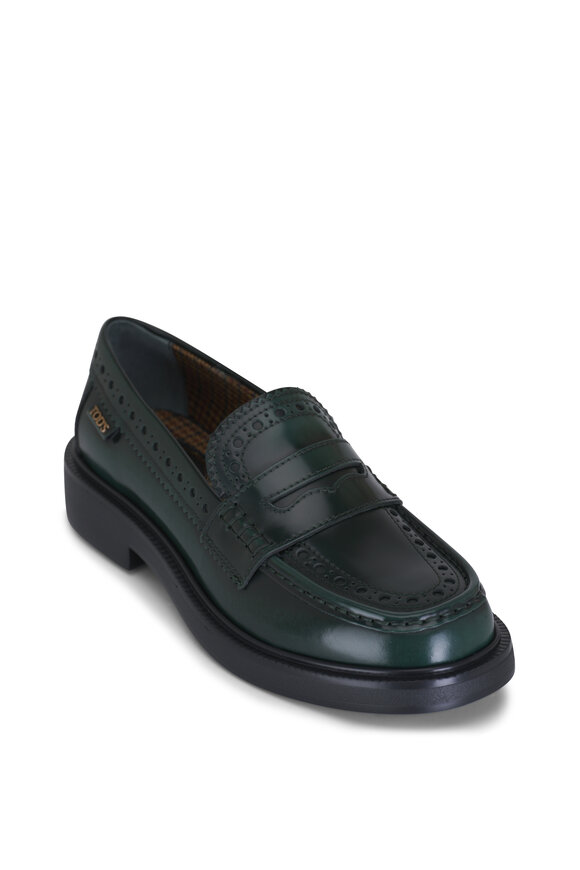 Tod's Gomma Pine Grove Shiny Leather Moccassin