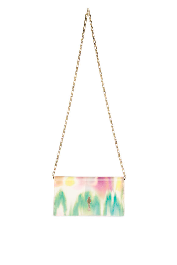 Christian Louboutin Bettina Tie Dye Leather Chain Clutch