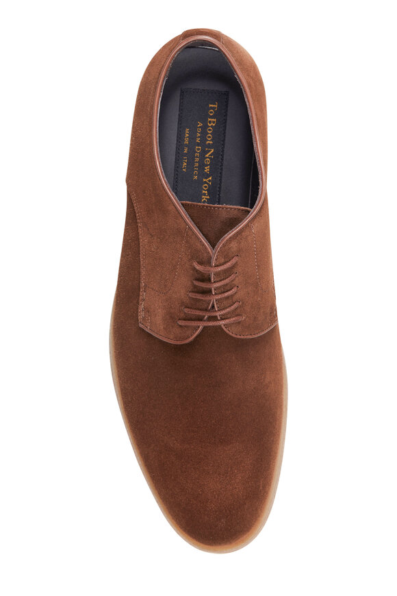 To Boot New York - Medium Brown Suede Lace-Up Buck Shoe