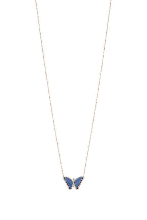 Kai Linz Opal Diamond Butterfly Necklace