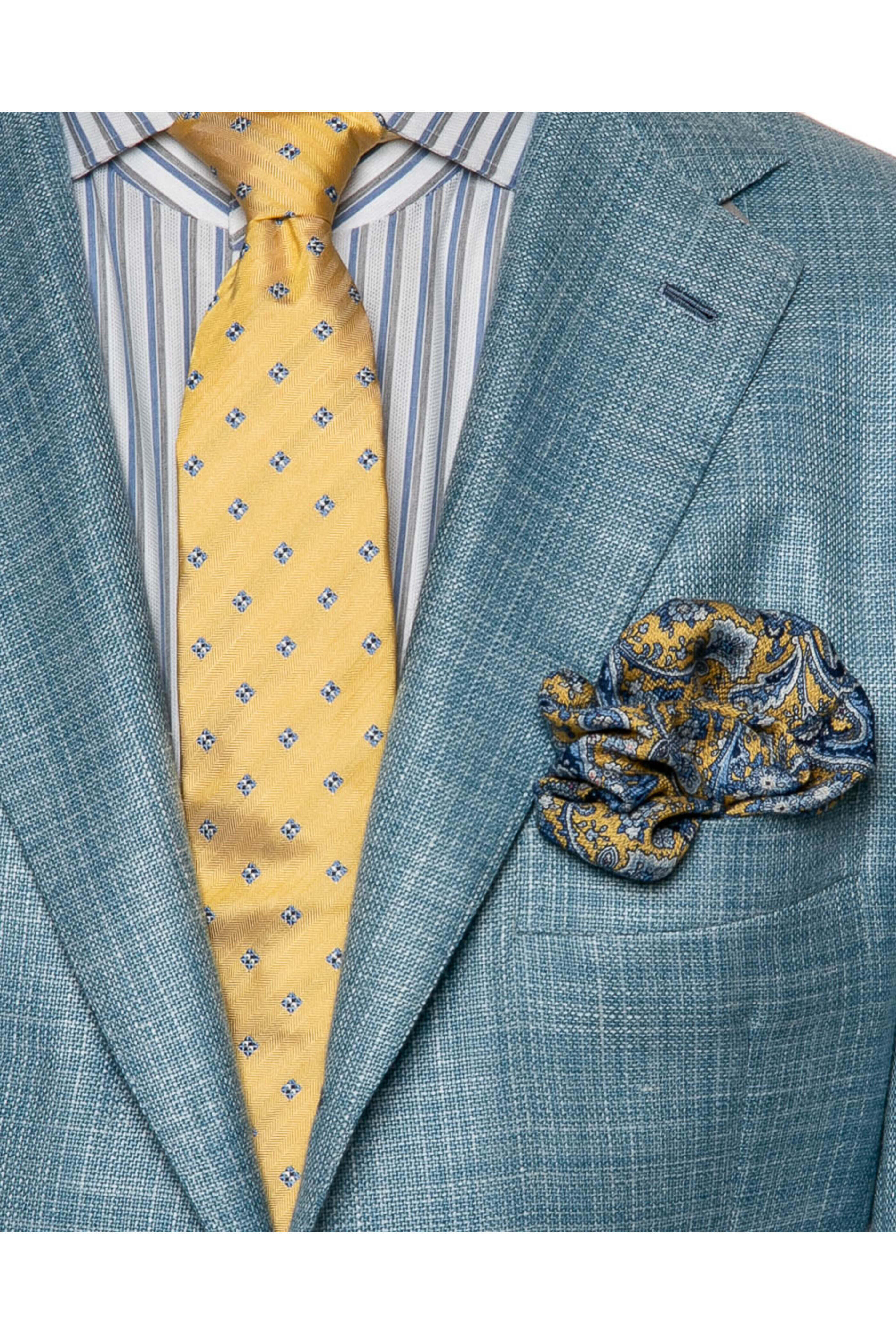 Kiton - Light Blue Melange Sportcoat