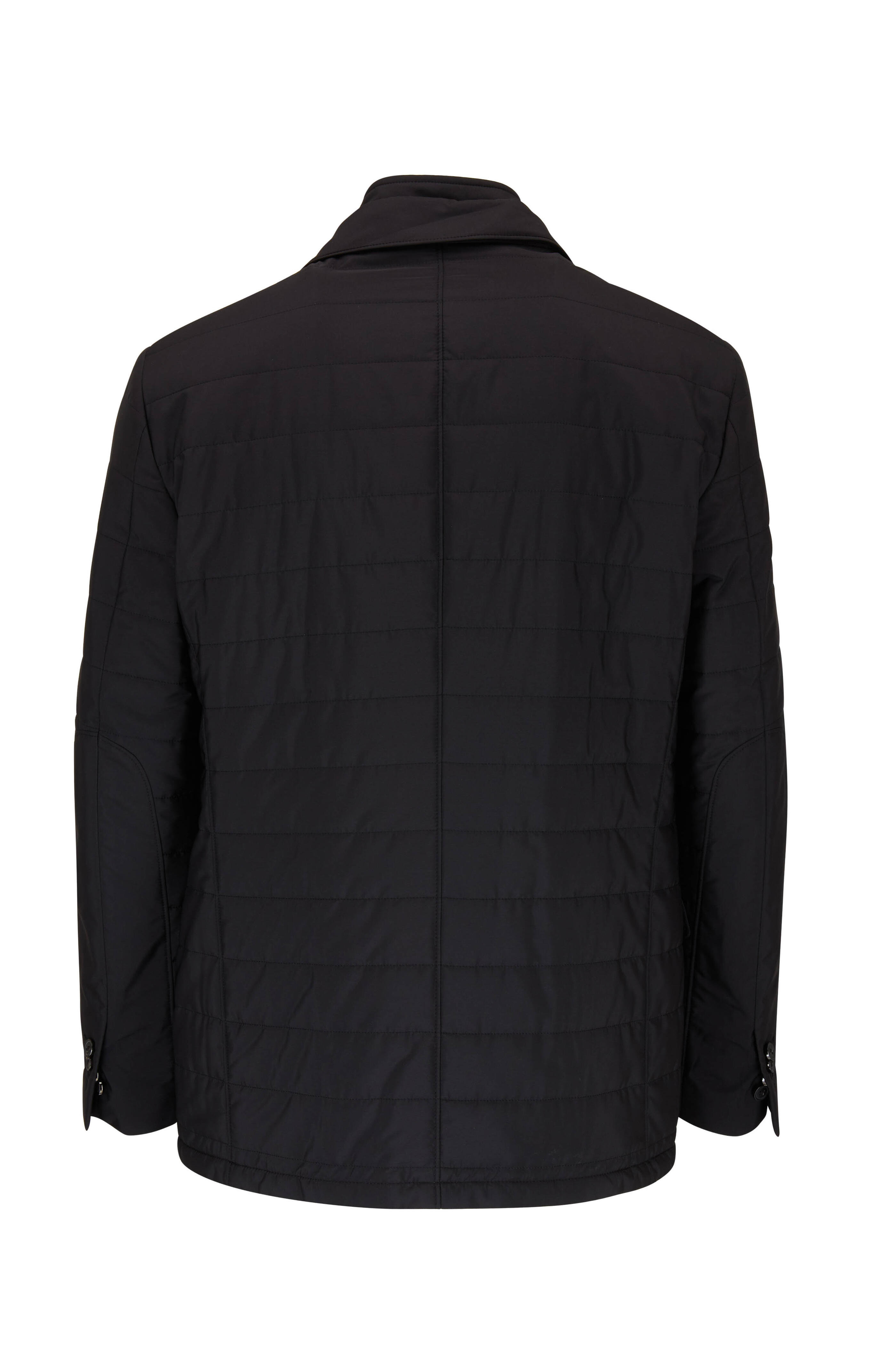 Corneliani - Milestones Black Quilted Dickey Jacket