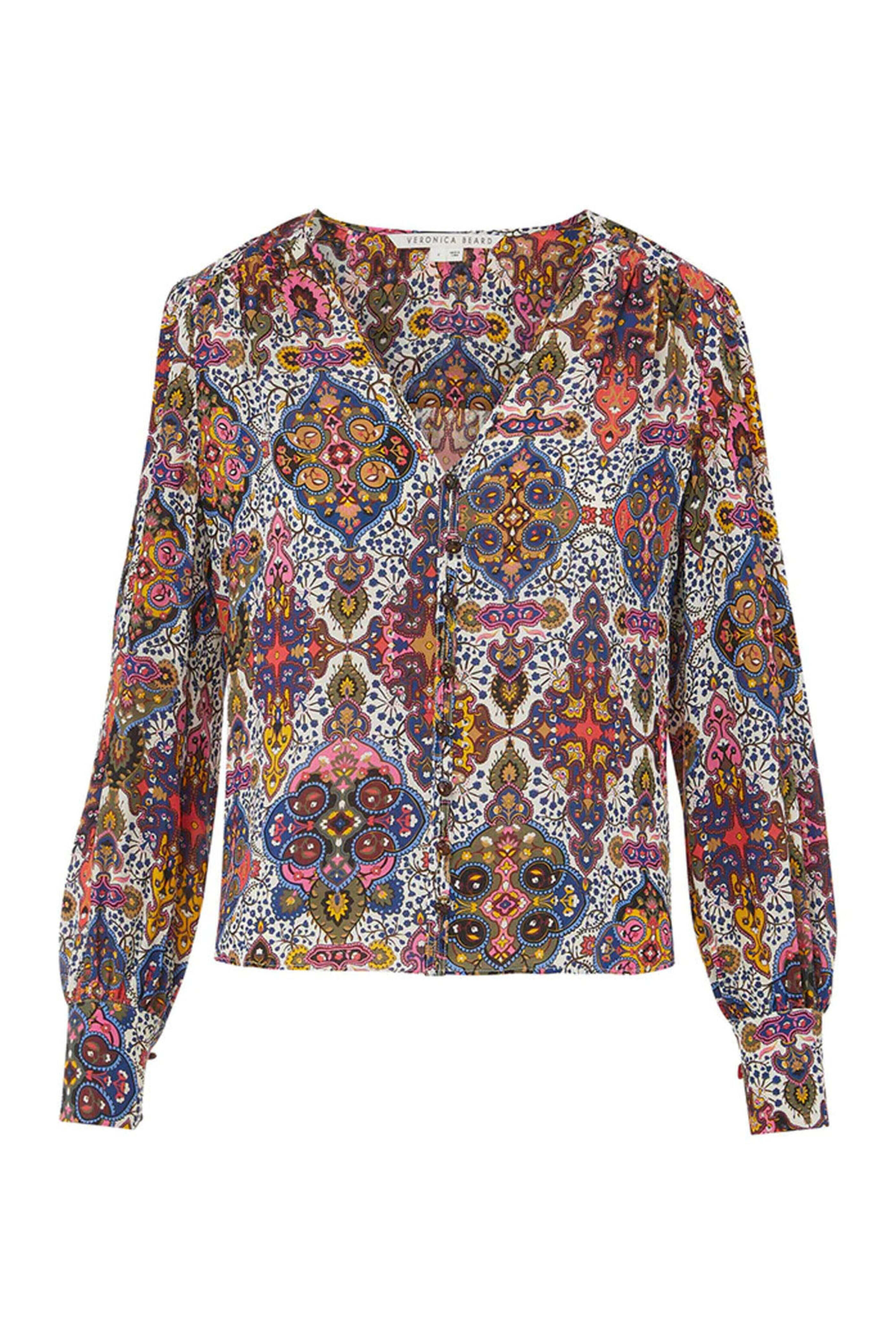 Veronica Beard - Sura Tapestry-Print Blouse
