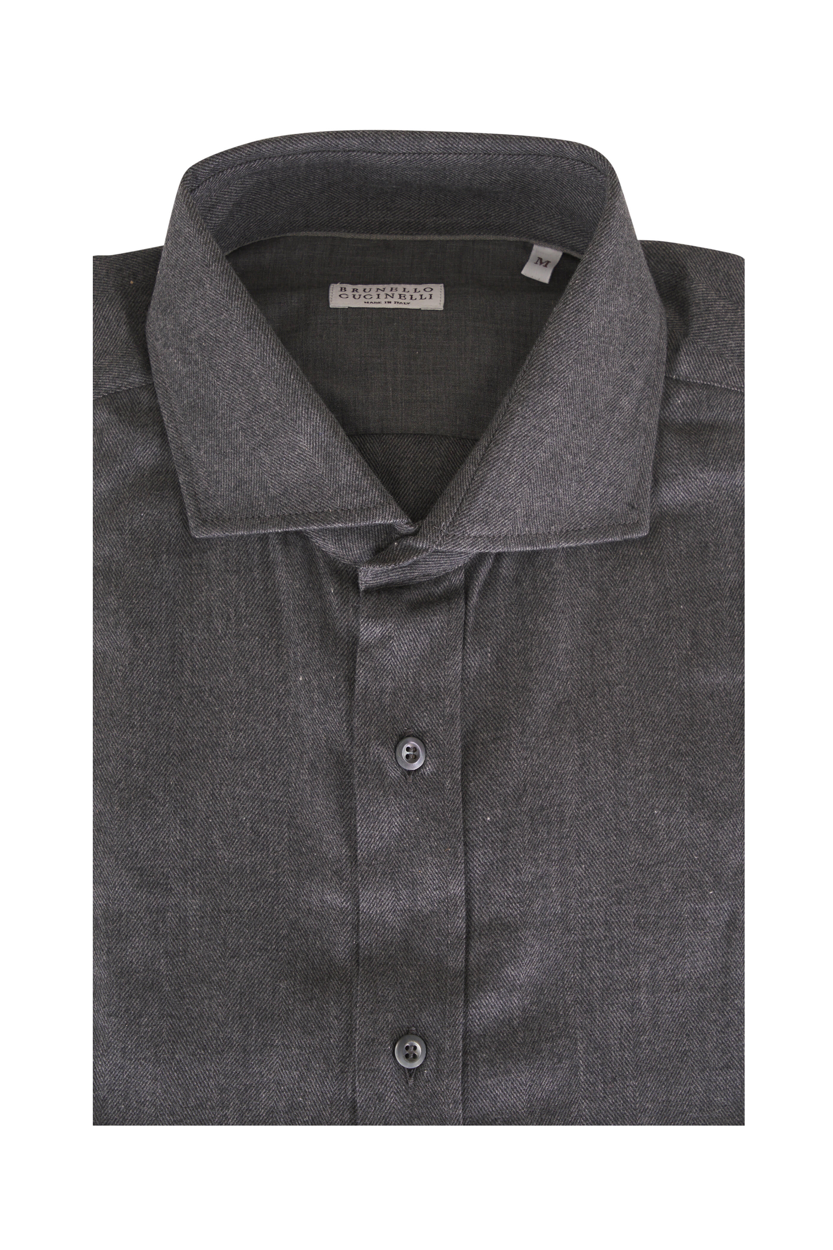 Brunello Cucinelli - Charcoal Gray Sport Shirt - view 1