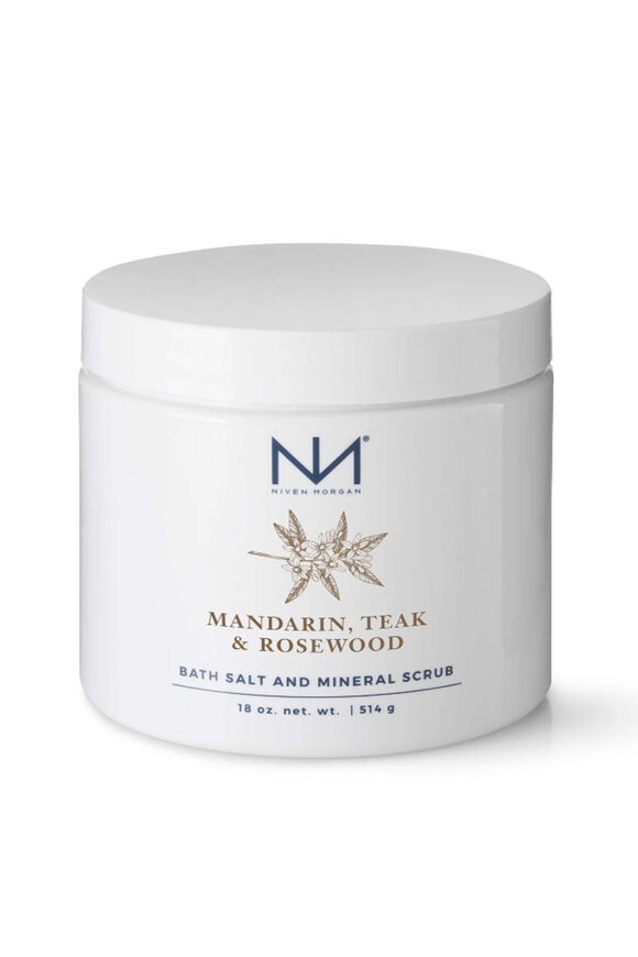 Niven Morgan Mandarin, Teak & Rosewood Bath Salt & Scrub - view 1