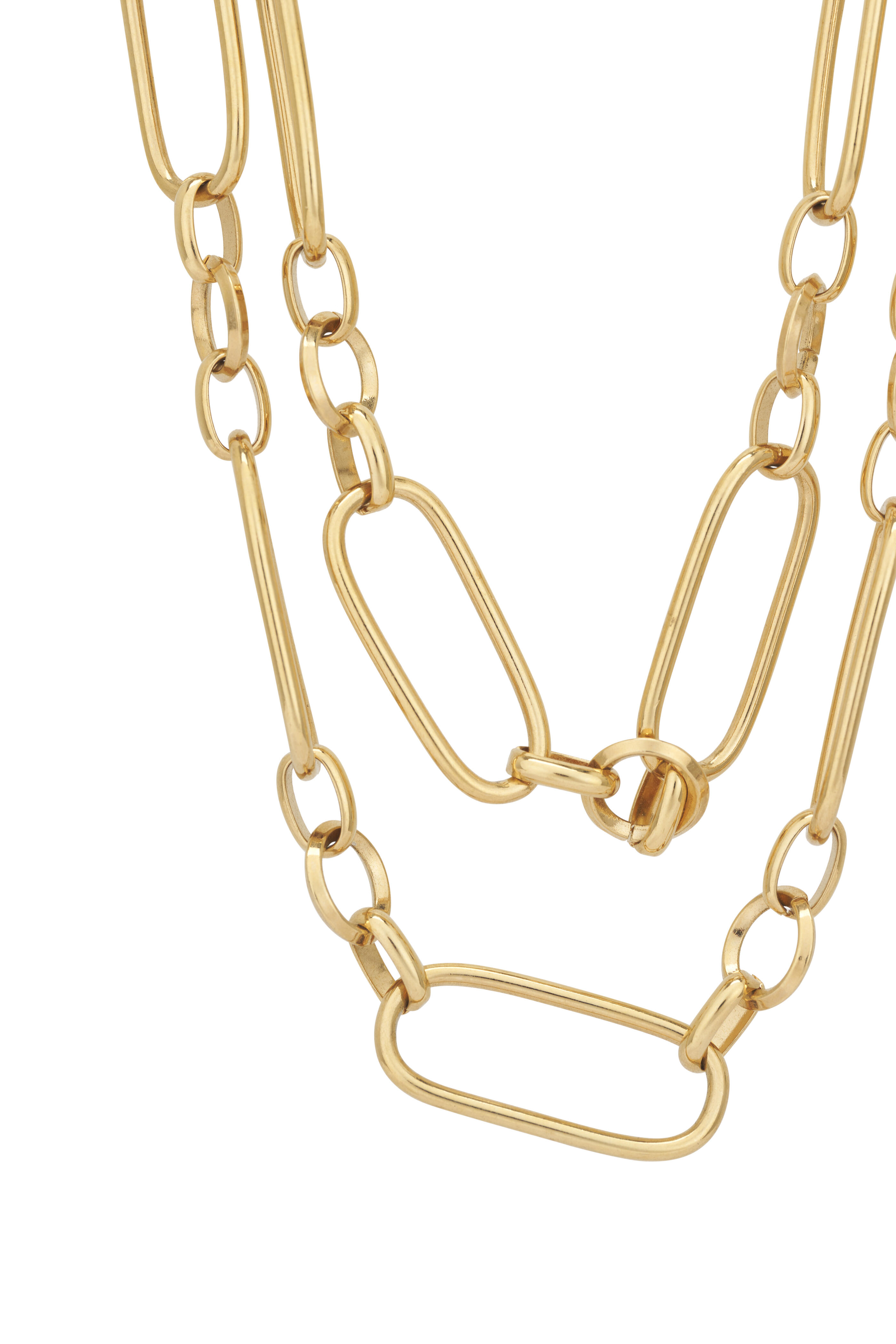 Cristina V. - Long Greenwich Chain Necklace