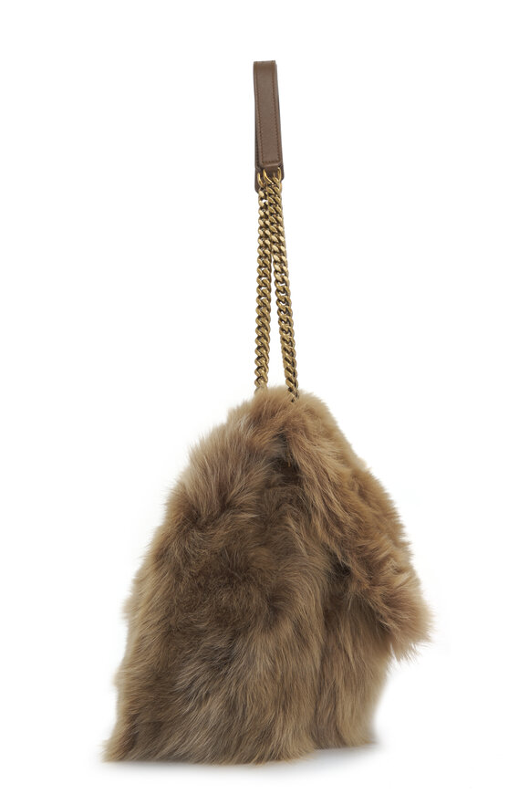 Saint Laurent - Large Niki Rouan Fur Chain Bag 