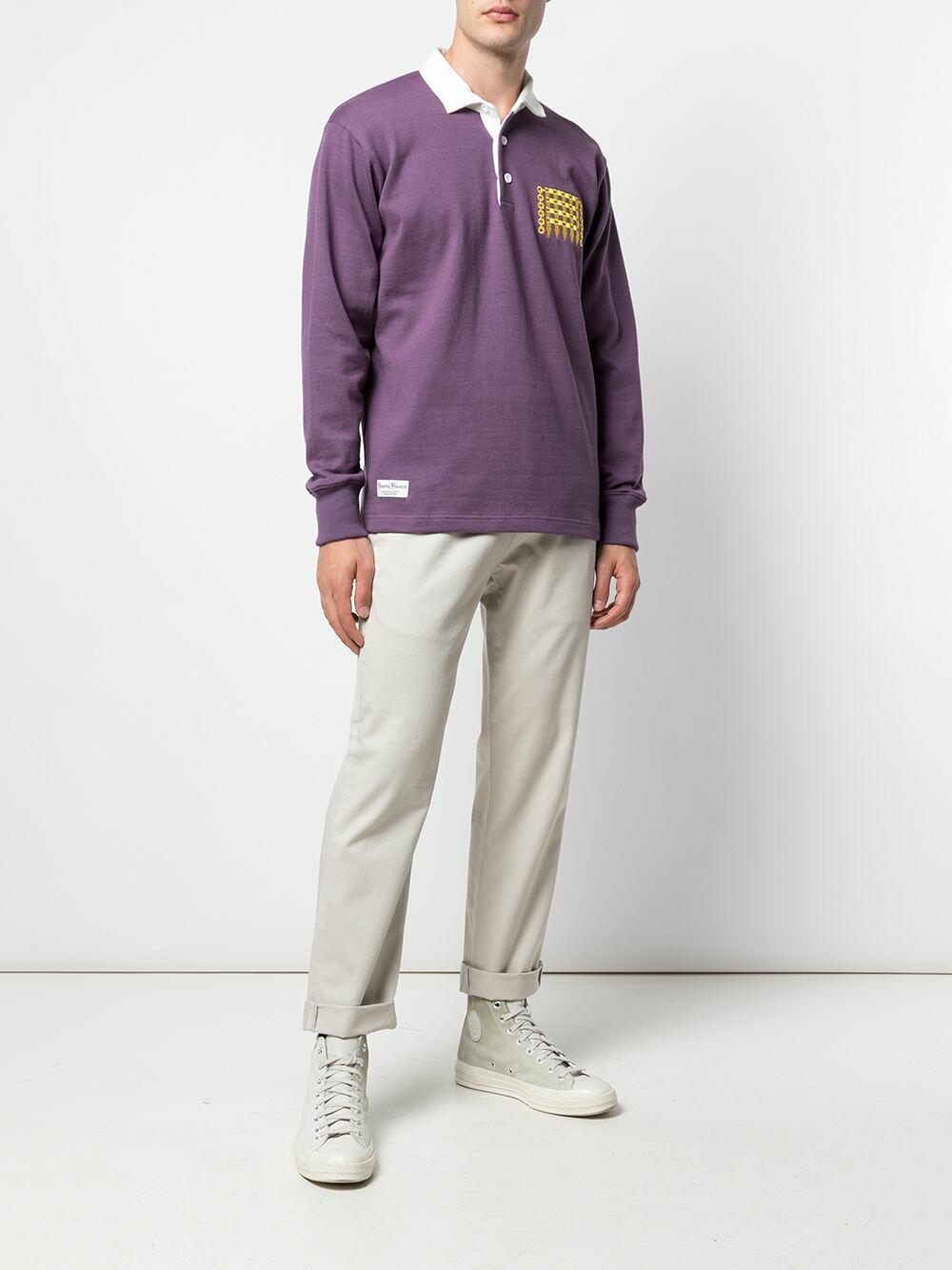 Rowing Blazers - Purple Rugby Logo Polo