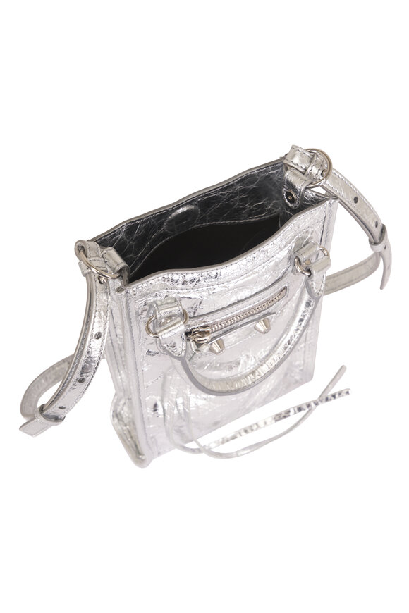 Balenciaga Le City Tote Silver Phone Holder Crossbody - view 6