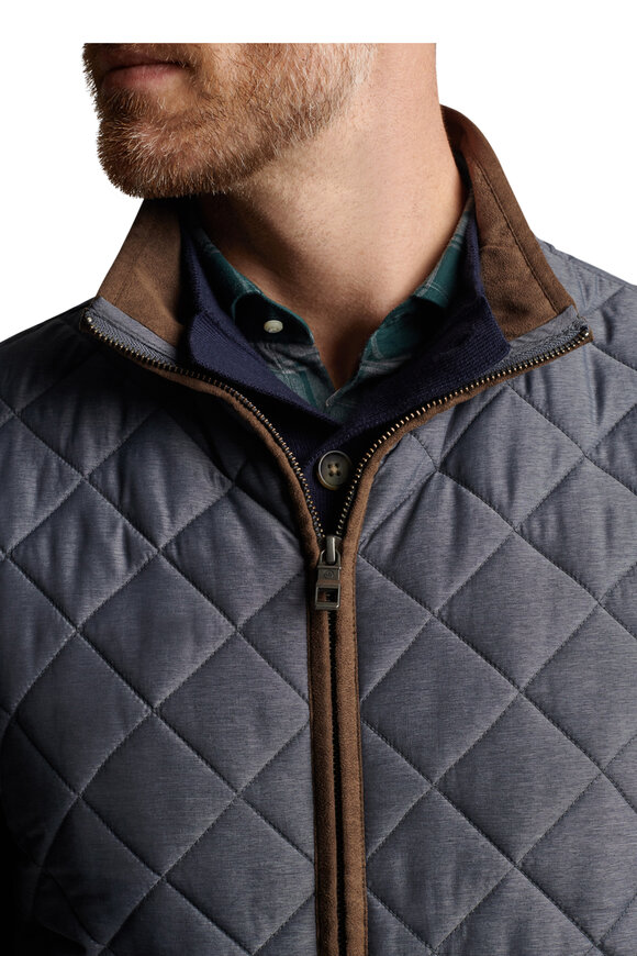 Peter Millar - Essex Iron Quilted Travel Vest