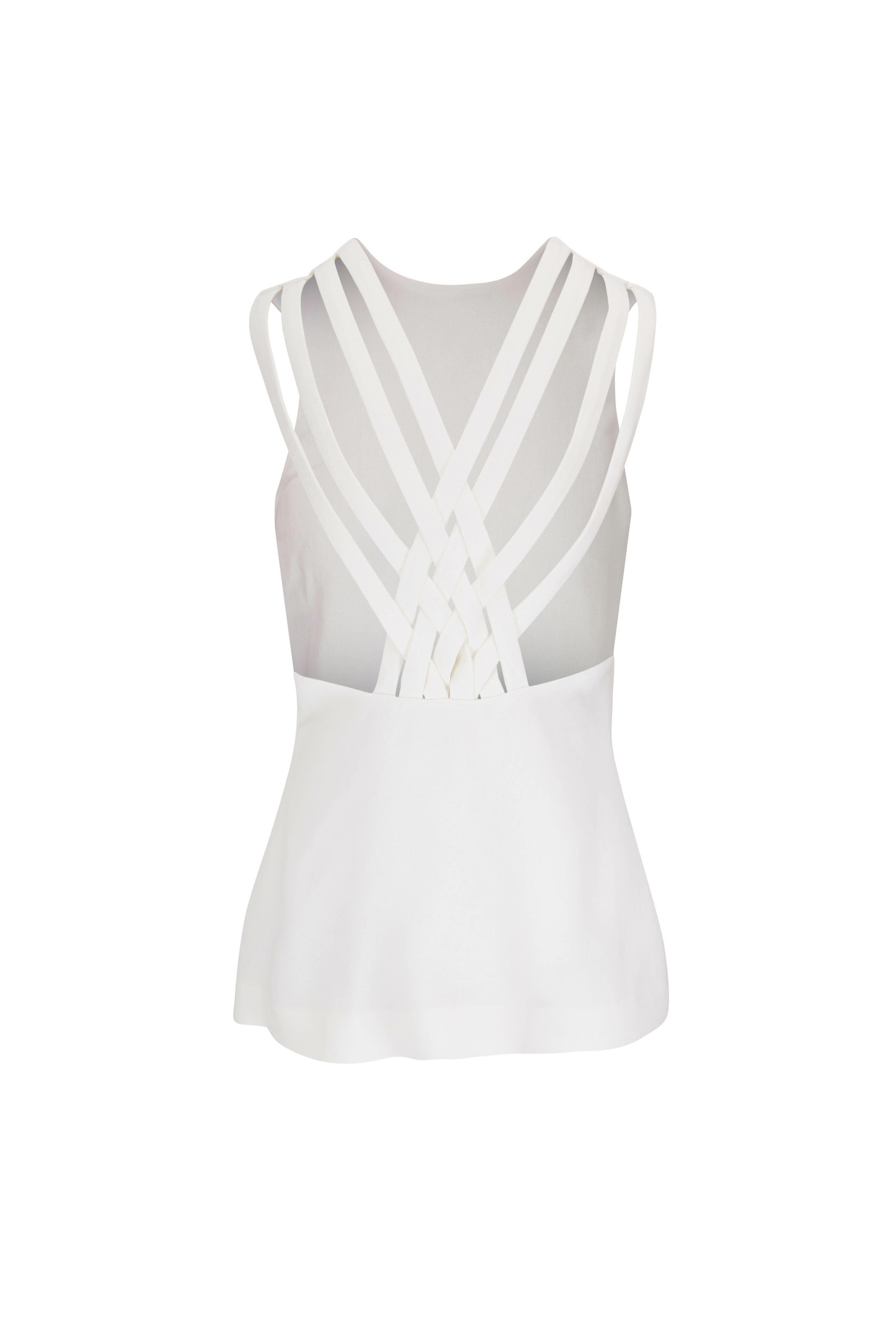 Khaite - Corette Ivory Strappy Back Top