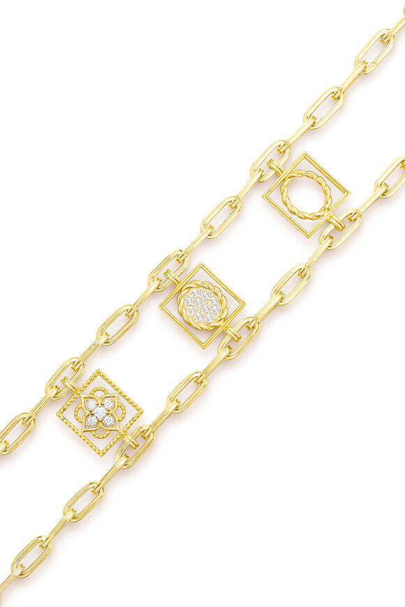 Mellerio 18k Yellow Gold 3 Jardins Suspendus Bracelet
