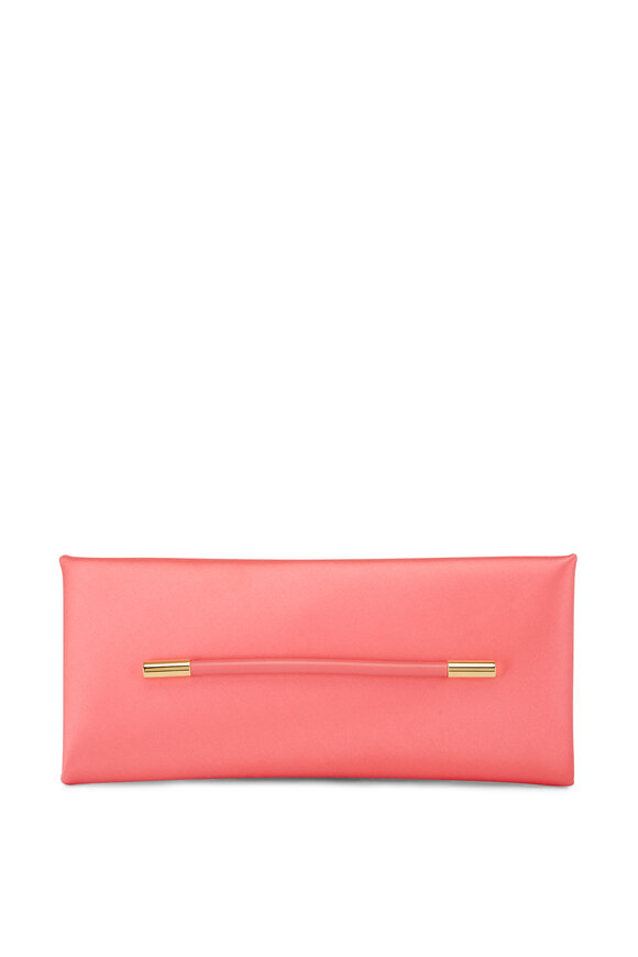 Tom Ford - Ava Coral Raspberry Satin Clutch