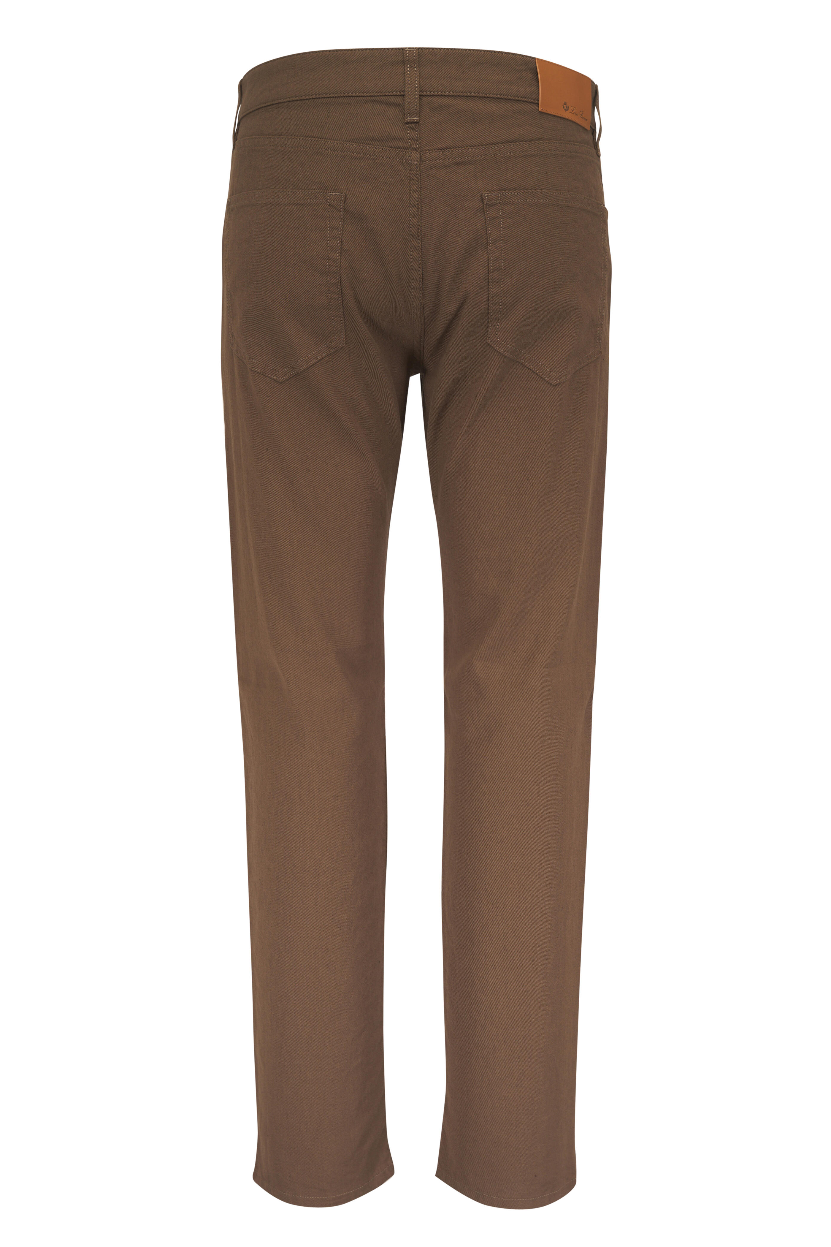 Loro Piana - Quarona Cocoa Linen & Cotton Straight-Leg Jeans - view 2