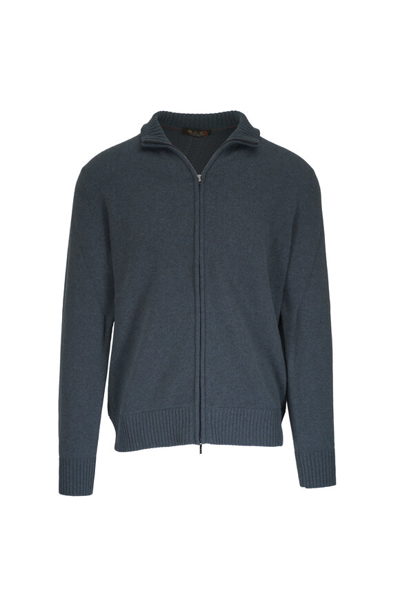 Loro Piana ダークブルー カーディガン Loro Piana ダークブルー カーディガン Loro Piana - Deep Blue
