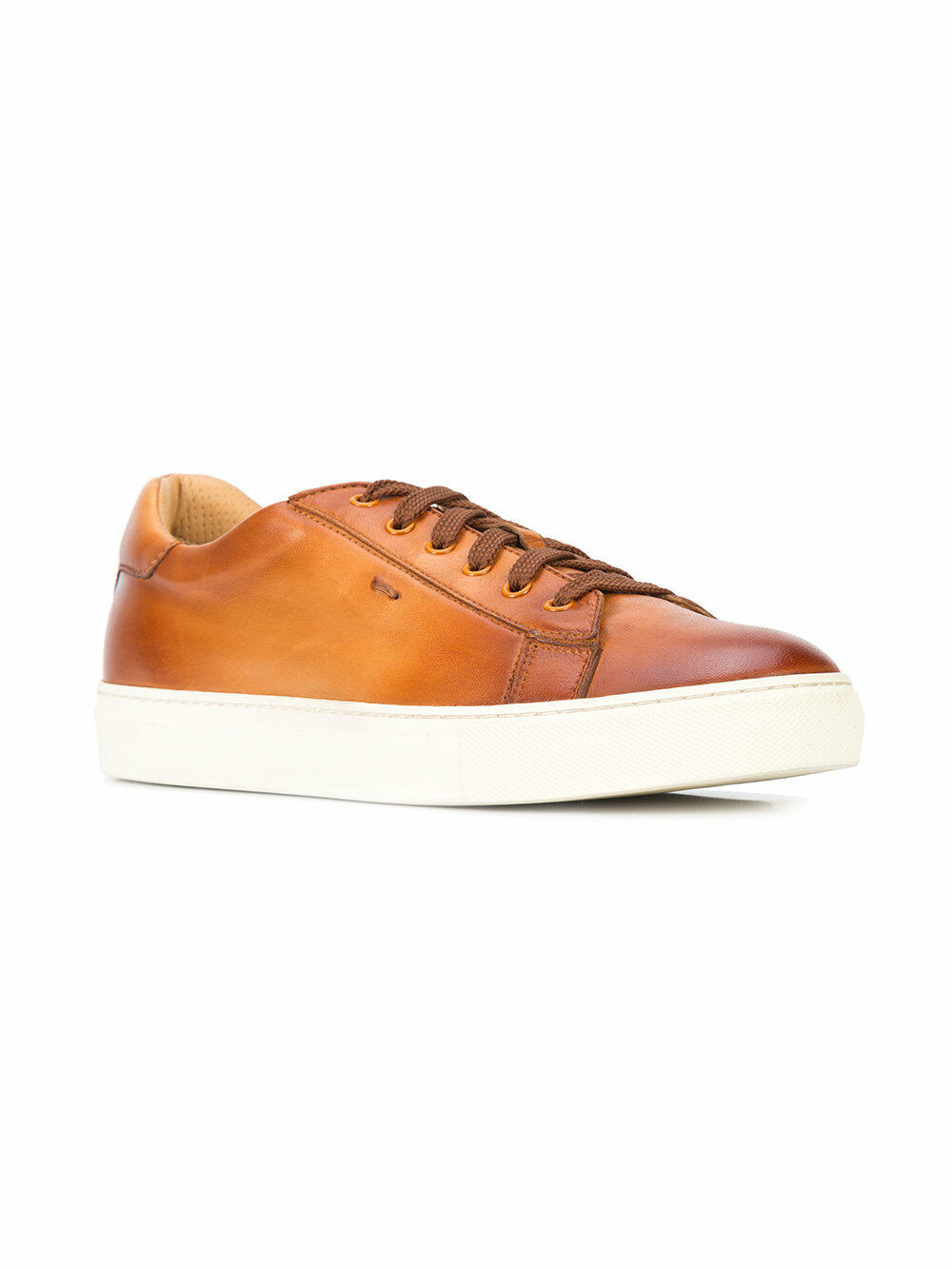 Santoni Doyle Brown Leather Men\'s Shoes Santoni Doyle M5 Derby Sneaker Brown | MensDesignerShoe.com main image 3