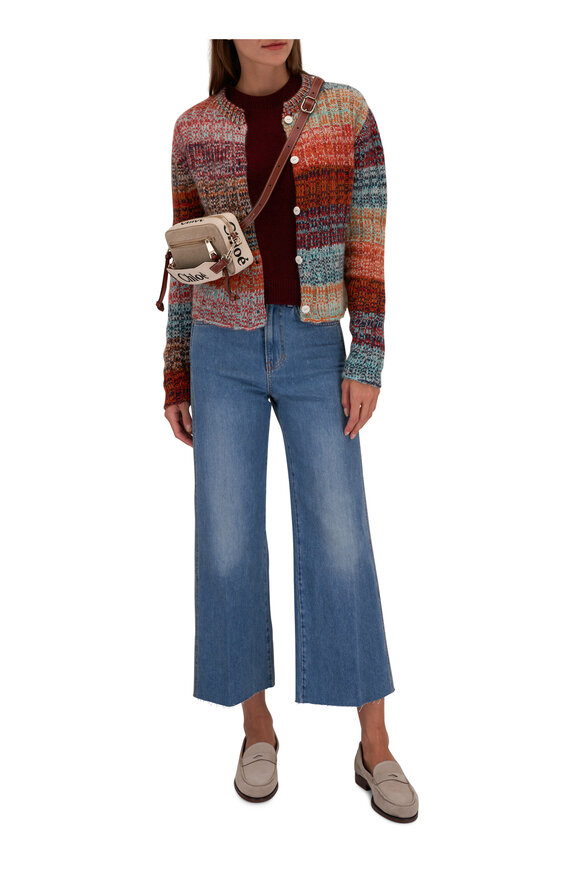 Veronica Beard - Taylor Cropped Wanderer Dust Wide Leg Jean 