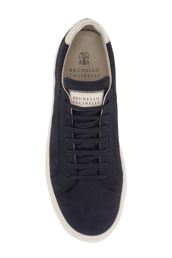 Brunello Cucinelli - Navy Blue Nubuck Suede Airsole Sneaker 