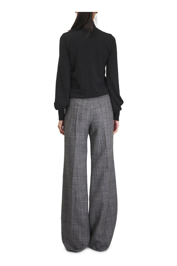 Valentino Gray & Beige Mélange Wool Pant - view 6