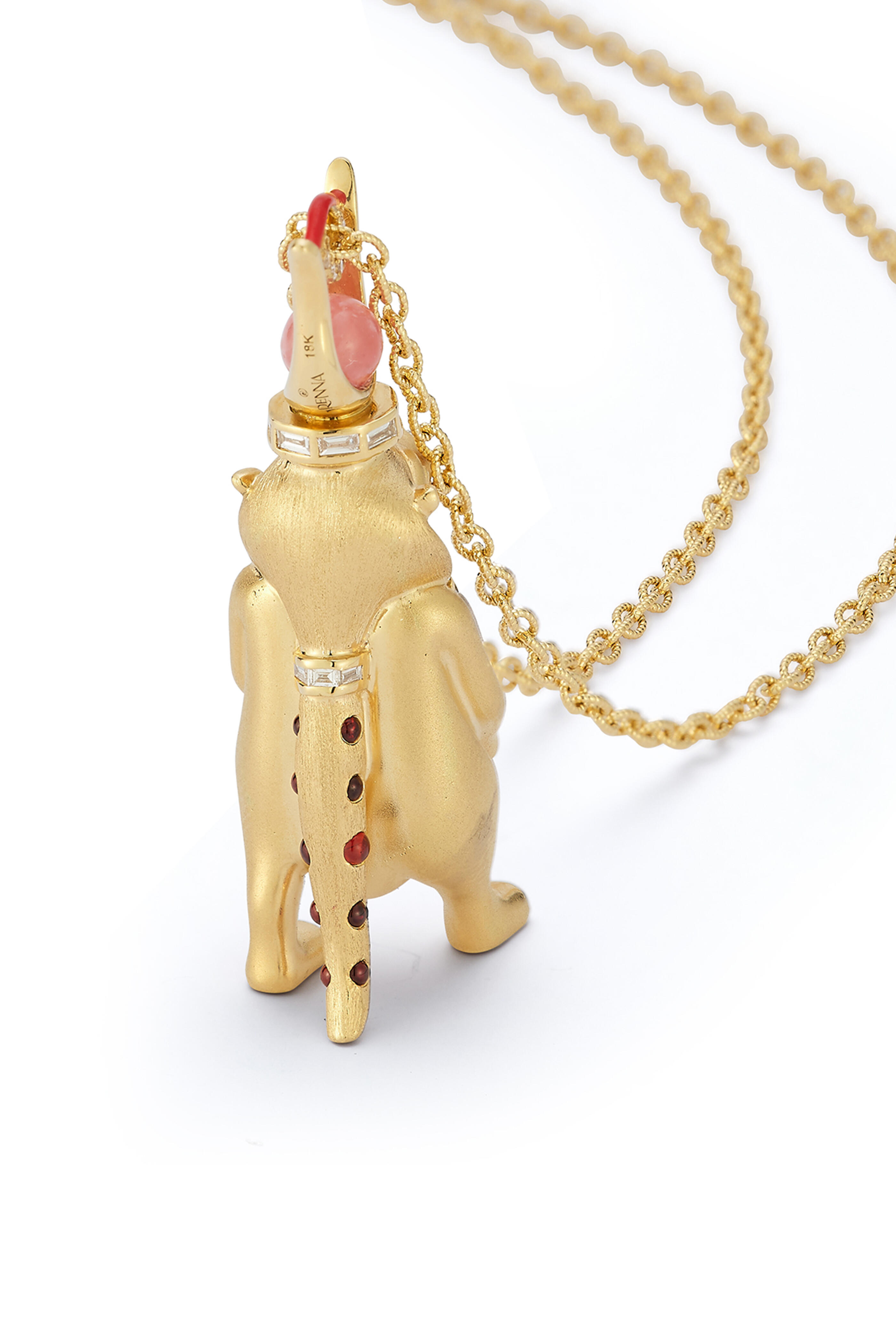 Renna Jewels - Tawaret Rhodocrosite & Garnet Pendant Necklace