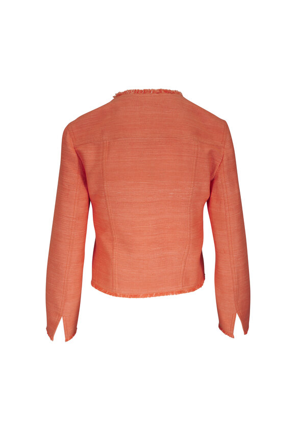 Akris Punto Peach Silk & Cotton Jacket - view 2