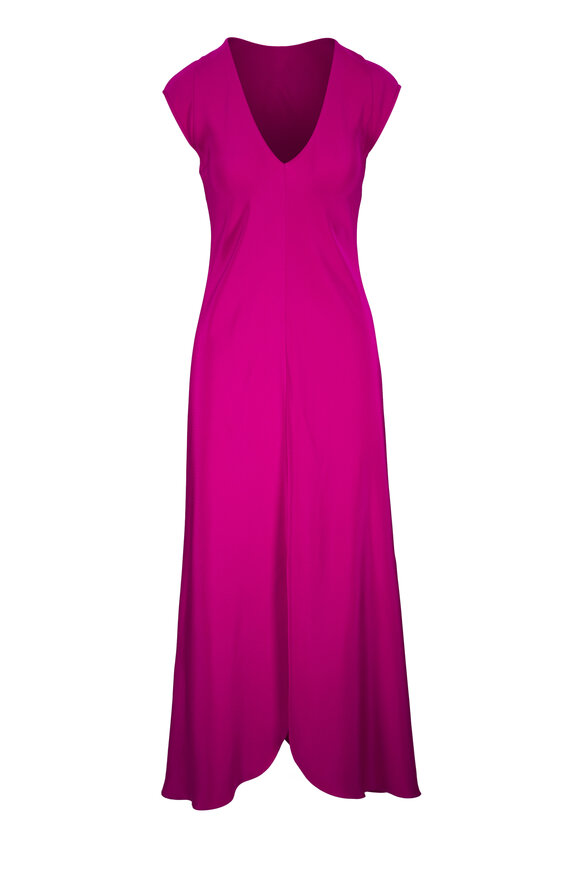 Akris Punto - White & Multicolor Sleeveless Pixel Print Dress