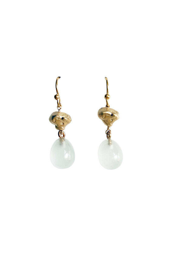 Julie Cohn Design Atlantis Bronze Milky Quartz Earrings - view 1