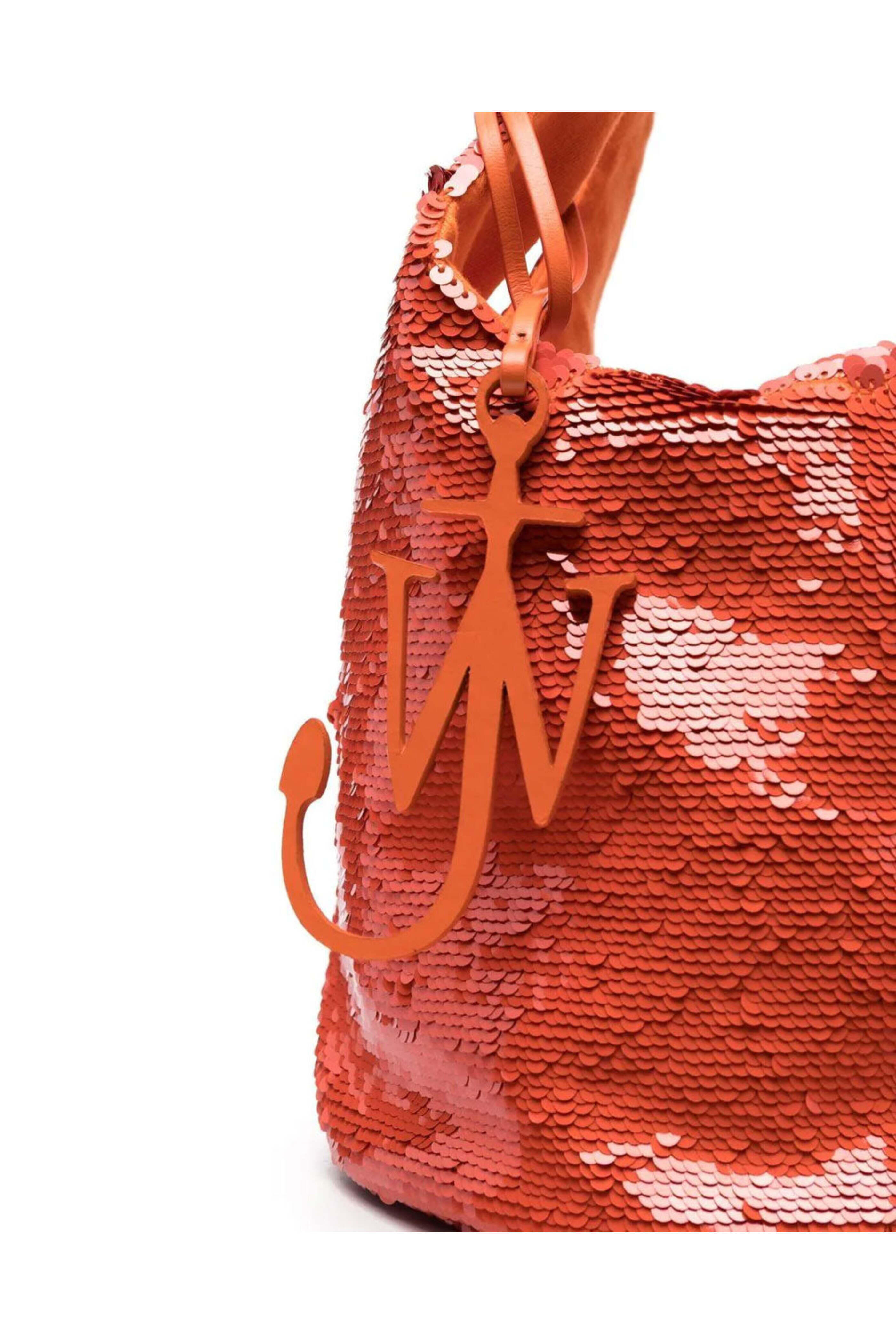 Jw Anderson - Mini Sequin Shopper in Orange | Mitchell Stores