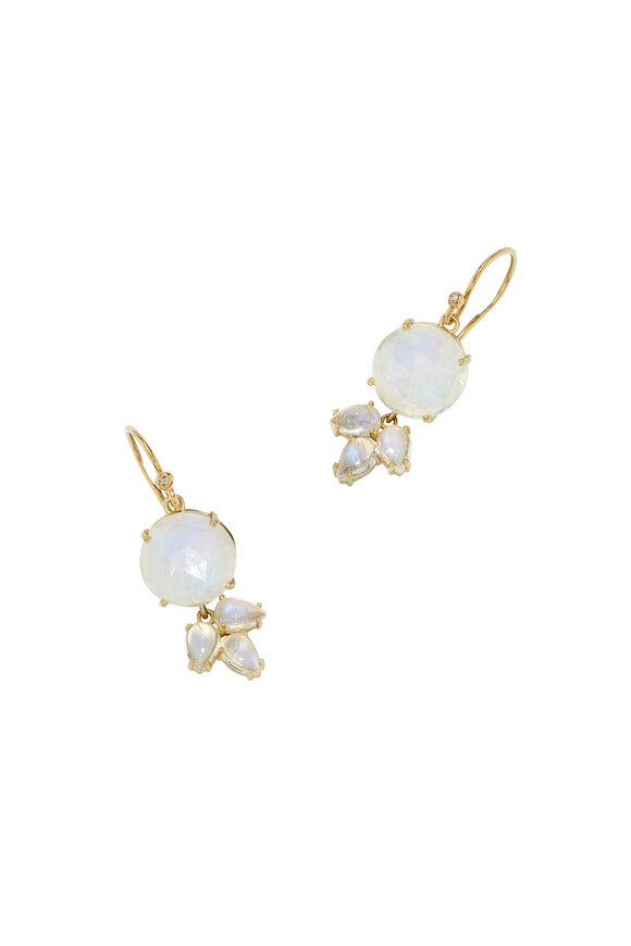 Irene Neuwirth Rainbow Moonstone Drop Earrings