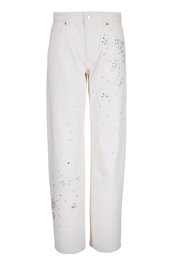 AG Billie Opal Radiance Embellished Straight Jean