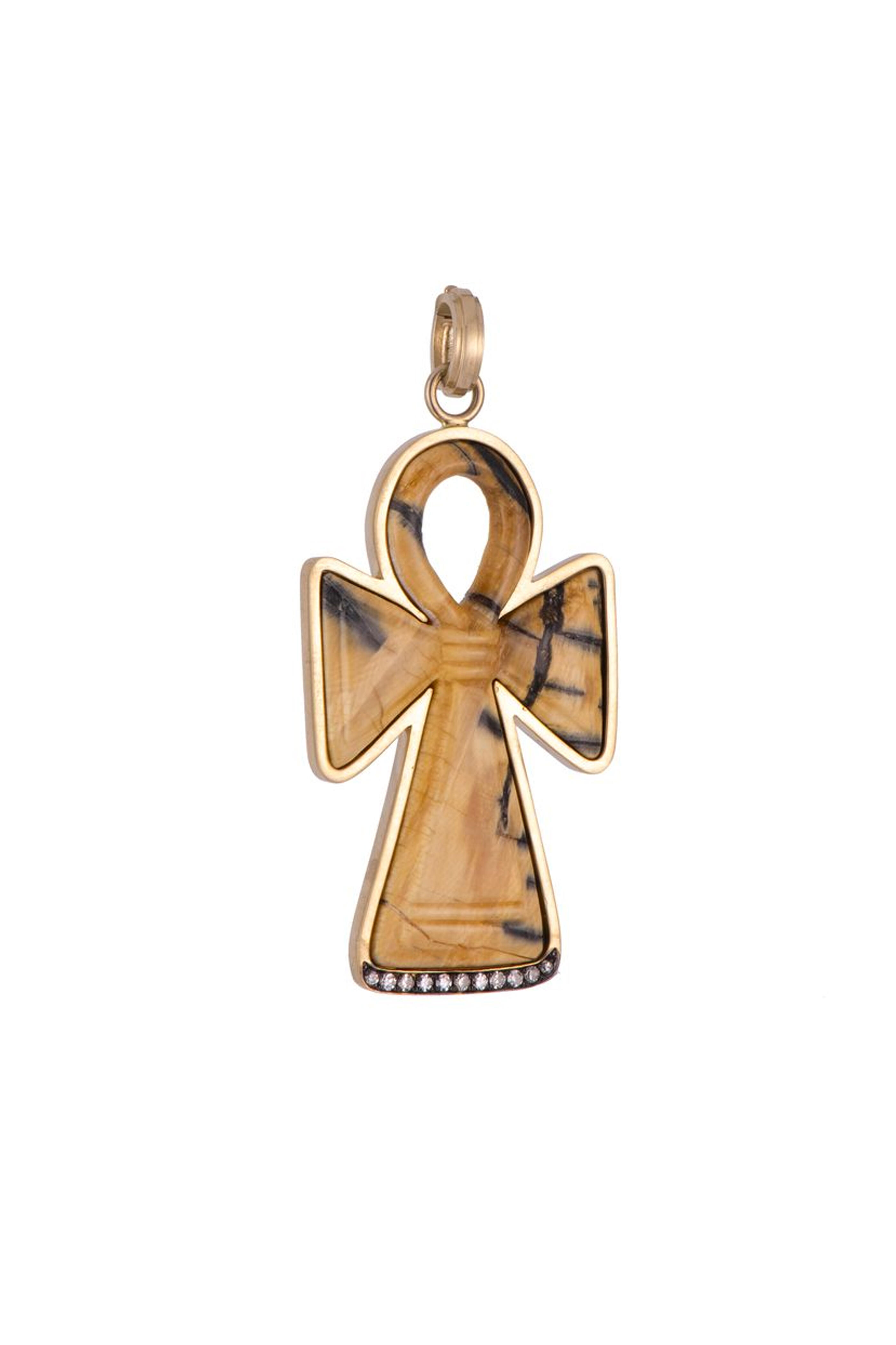 Sylva & Cie - Anhk Mammoth Cross Pendant