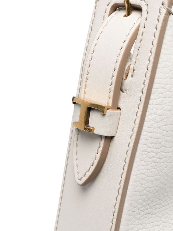 Tod's - Oboe White Leather Small Hobo