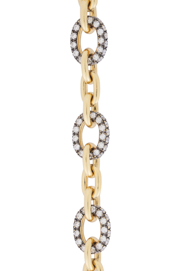 Mariani 18k Yellow Gold Rolo Medium Diamond - view 3