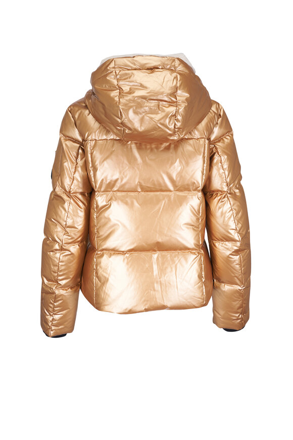 Bogner - Hella-D Gold Metallic Short Ski Down Puffer Jacket