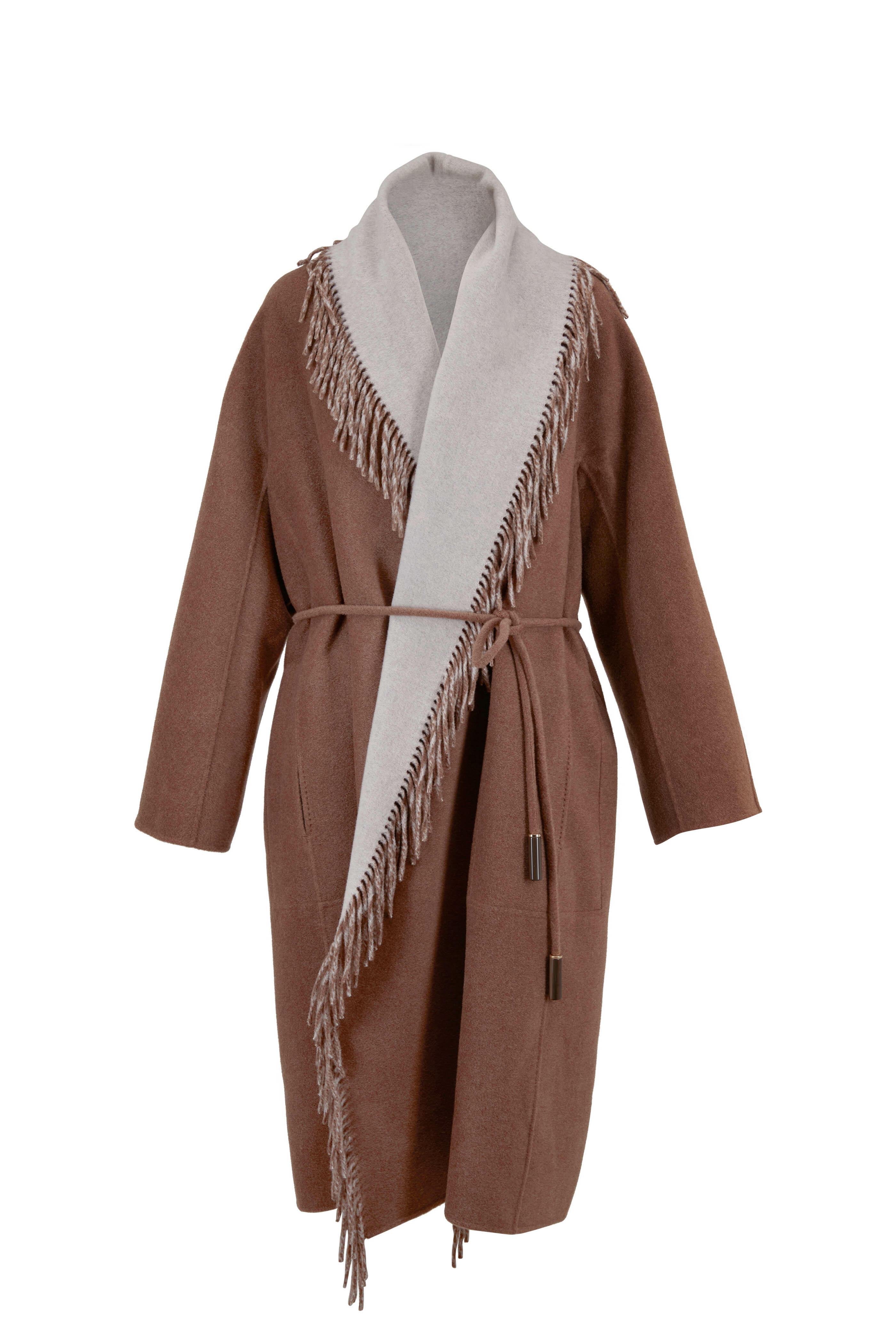 Lafayette 148 New York - Everett Tobacco Cashmere Reversible Coat