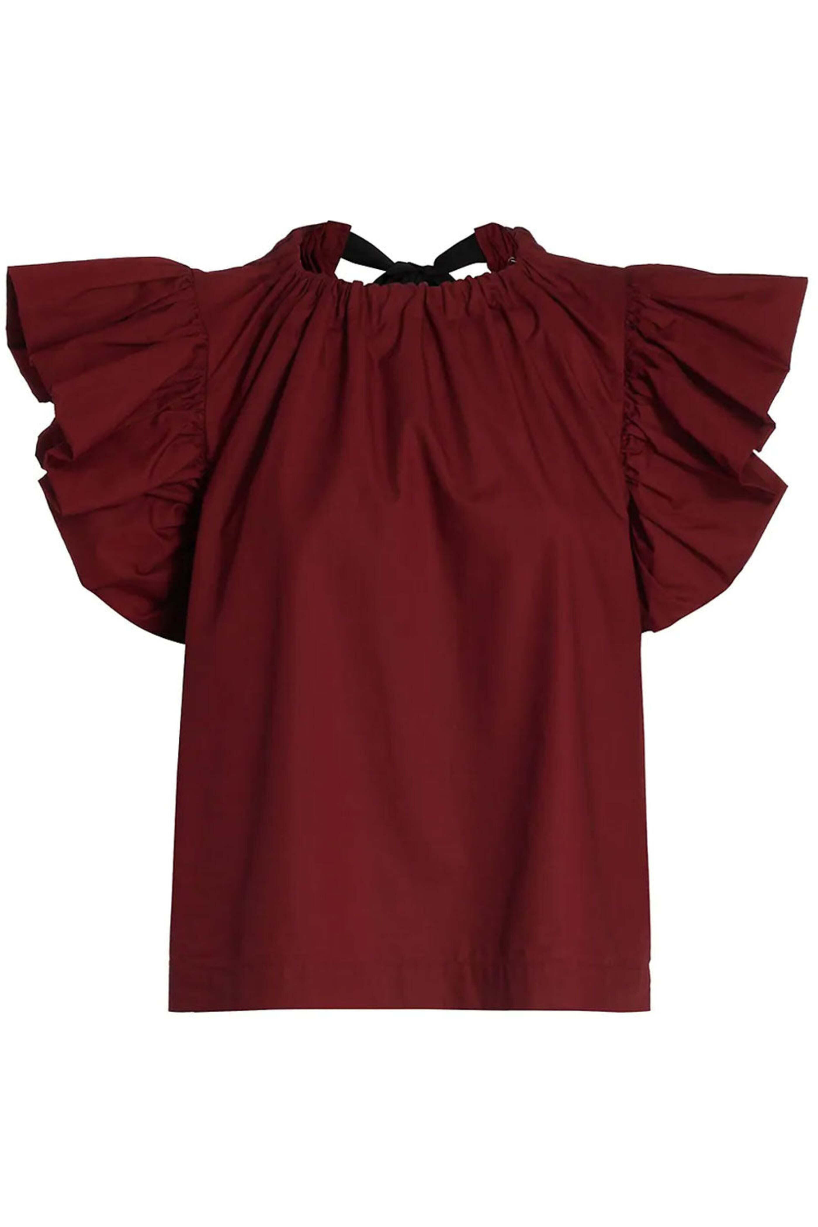 Ulla Johnson - Bordeaux Leigh Flutter Sleeve Top