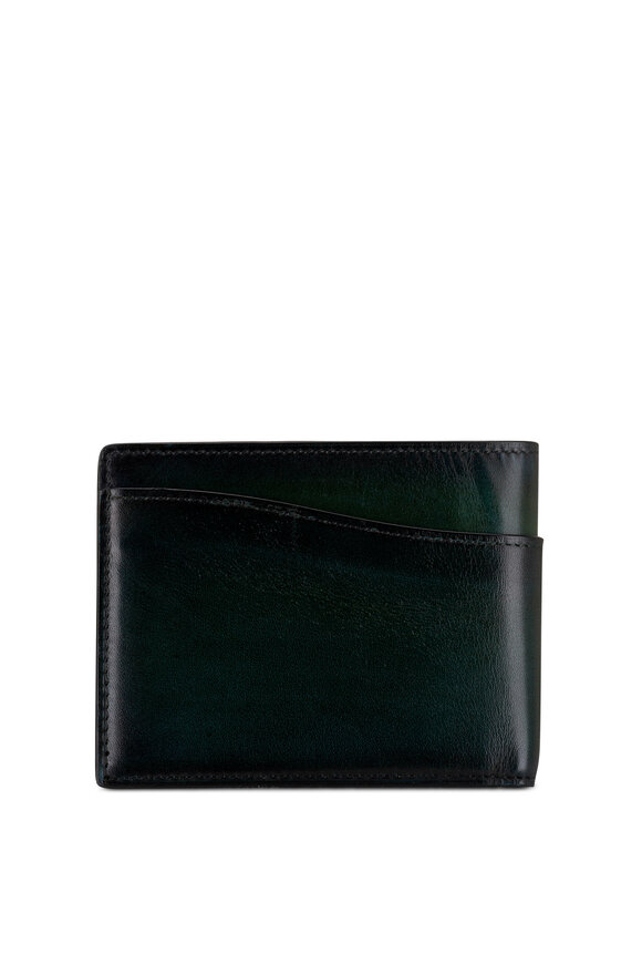 Berluti - Makore Slim Neo Beetle Green Leather Wallet