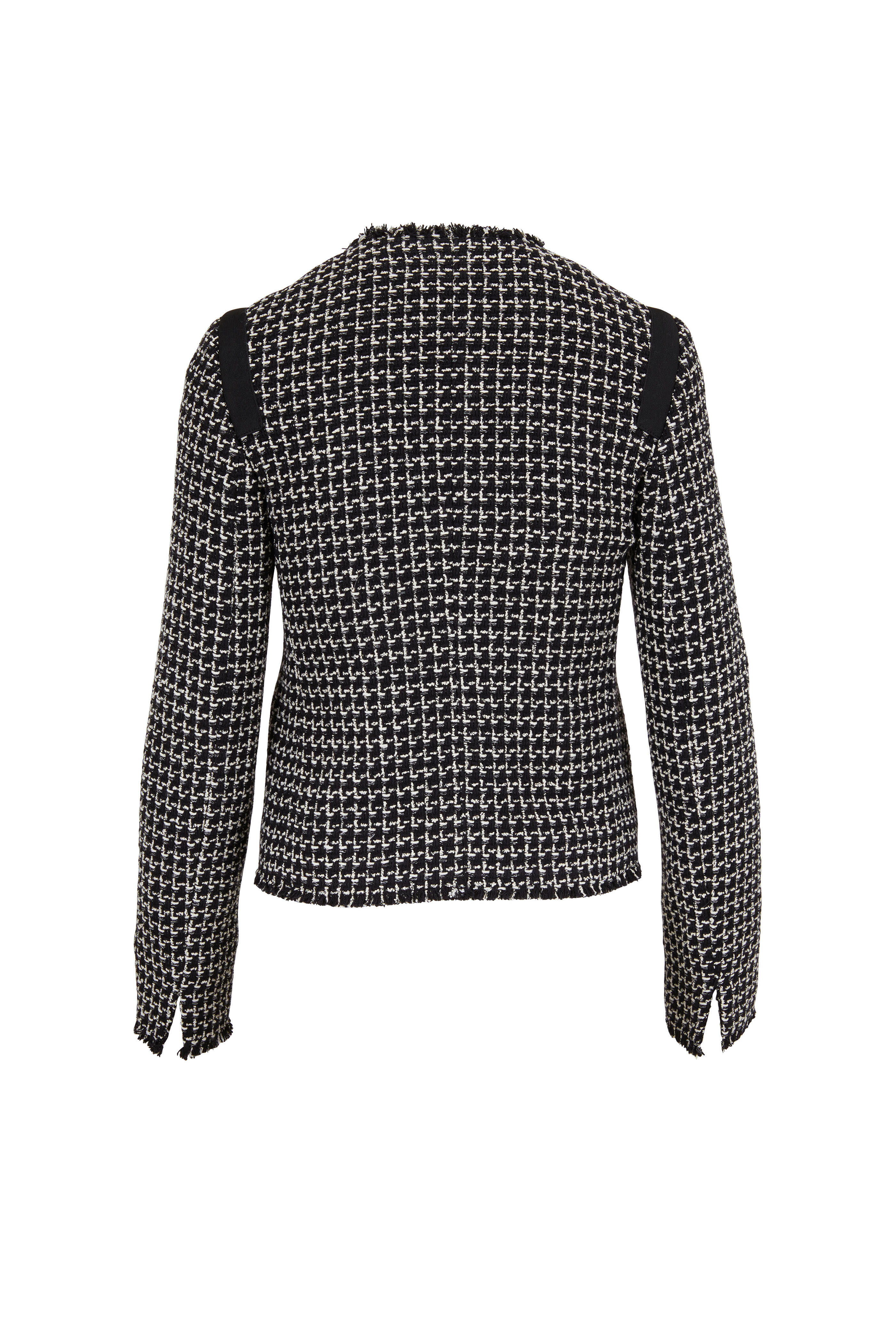 Akris Punto - Black & White Tweed Jacket | Mitchell Stores