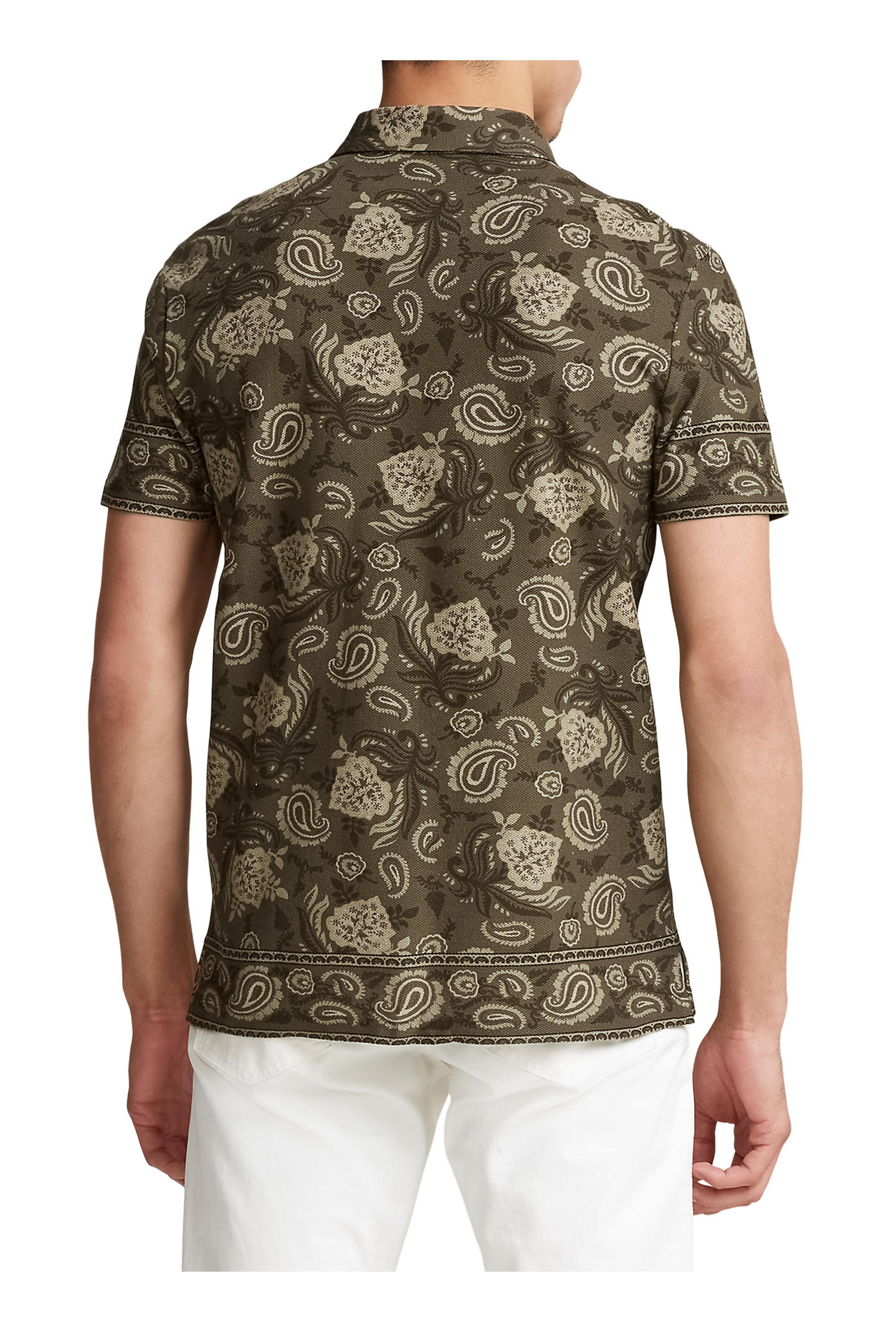 Ralph Lauren Purple Label - Safari Choppa Slim Paisley Piqué Polo Shirt