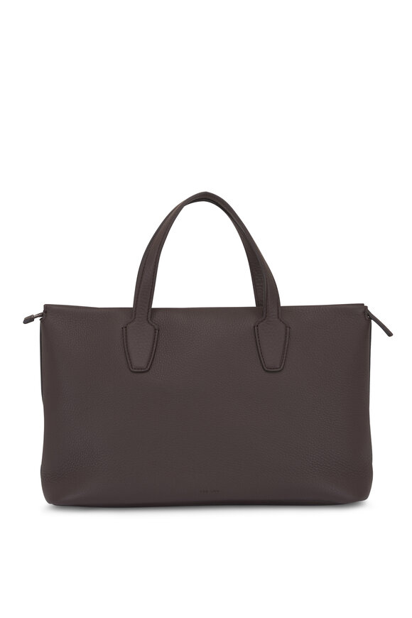 The Row Marcel Deep Brown Ans Top Handle Bag